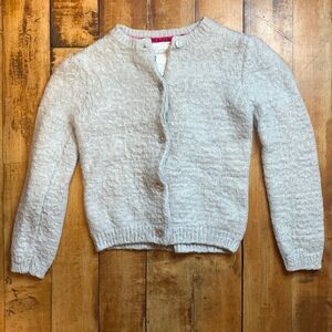 Girls size 5 to 6 Medium Heirlooms Polly Finders cardigan gray sparkle holiday